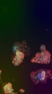 Raster illüstrasyonu. Kahverengi renkte zarif çiçekli suluboya. Düz Çiçek Elementleri Tasarımı. Renkli Bahar Teması çizim şablonu.