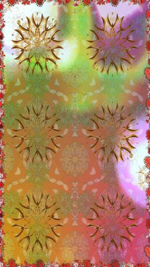 Tekstil, kumaş, ambalaj, hatıra defteri için hoş bir çiçek arkaplanı. El çizimi çiçekli, pürüzsüz bir desen. Kahverengi ve nötr arkaplanda. Çocuksu tasarım.