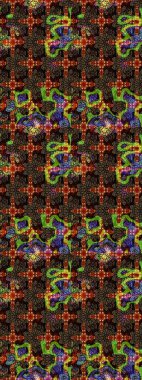 Klasik taslak çizimi. Raster Yumuşak kumaş deseni. Raster çiçek izi. Çiçek rengi eskiz deseni.