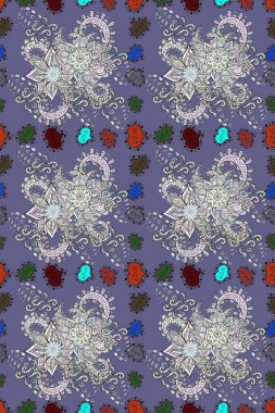 Hoş renklerde çiçekler. Çiçekli karalama şeklinde bir çiçek deseni. Nazikçe, güzel çiçek arkaplanı..