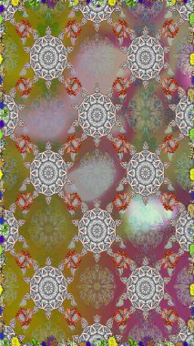 Tekstil, kumaş, kapaklar, duvar kağıtları, baskı, naylon, yapıştırma, örgü, dekupaj için çiçeksiz arkaplan. Küçük gri ve kahverengi çiçeklerle oldukça eski bir besin torbası deseni.