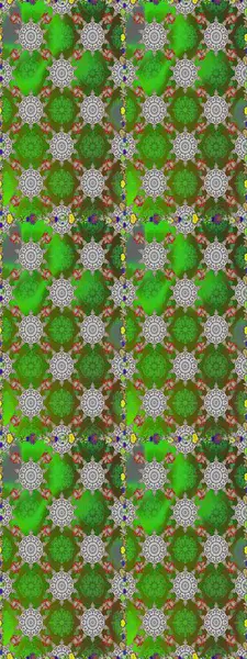 Yeşil ve gri renkli çiçekler. Çiçekli karalama şeklinde Raster çiçek deseni. Nazik, narin çiçek arkaplanı.