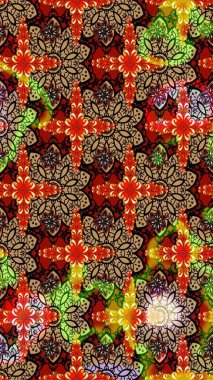 Raster illüstrasyonu. Klasik tropikal doğal elementlerin suluboya seti. Egzotik çiçekler, kırmızı ve bej renkler üzerine botanik parlak klasik doğa.