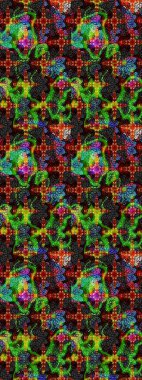 Şatafatlı bahar bahçesi dokusu. Raster illüstrasyonu. Flower eskiz arka planı. Çiçek deseni.