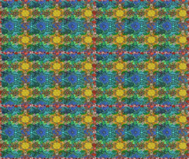 Moda baskıları için zarif bir şablon. Modern çiçek arkaplanı. Halk tarzı. Parlak renkli çiçekleri ve mavi ve yeşil yaprakları olan şaşırtıcı, pürüzsüz çiçek deseni..