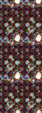 Raster illüstrasyonu. Suluboya çiçekli çiçek deseni. Renklerde güzel tekstil.