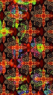 Suluboya, elle çizilmiş. Eskiz arkaplan modeli. Vadinin çiçekleri siyah ve kahverengi renklerde. Raster - stok.