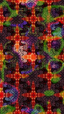 Millefleur 'lar. Tekstil, kumaş, kapaklar, duvar kağıtları, baskı, naylon, koleksiyon defteri, örgü, dekupaj için güzel bir eskiz. Küçük kahverengi ve siyah renkte güzel bir besin torbası deseni, çiçekler..