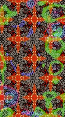 Düz Çiçek Elementleri Tasarımı. Renkli Bahar Teması eskiz kalıbı. Kahverengi ve bej renkli çiçekler. Çiçekle çizim deseni.