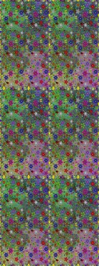 Raster stili kumaş deseni. Çiçekler suluboya desensiz.