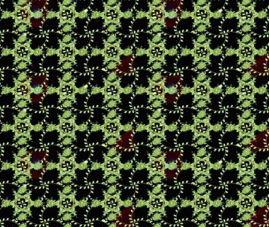 Raster illüstrasyonu. Robot resim. Küçük çiçekte sevimli çiçek deseni var..