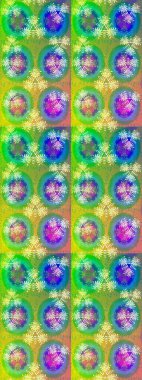 Yeşil renkli çiçekler. Raster düz çiçek çizim deseni. Tasarım hediye paketi, tebrik kartları, posterler ve afiş tasarımı.