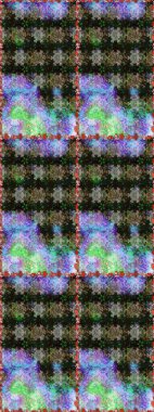 Güzel kumaş deseni. Raster Illustrasyon 'da moda olmayan çiçek deseni. Renkli Yaz Temalı Kusursuz Arkaplan. Düz Çiçek Elementleri Tasarımı.