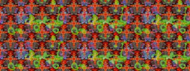 Kırmızı ve kahverengi renklerde. Anti-stres için soyut örnek sayfası. Raster illüstrasyonu.