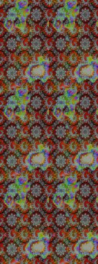 Yumuşak, bahar çiçekli arka plan. Çiçekli karalama şeklinde Raster çiçek deseni. Renkli çiçekler.