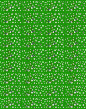 Çiçek arkaplan. Çiçek duvar kâğıdı. Yeşil renkli şirin tekstil. Renkli çizim kalıbı. Raster illüstrasyonu.