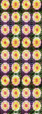 Çiçek sarısı çizim şekli. Raster çiçek izi. Klasik taslak çizimi.