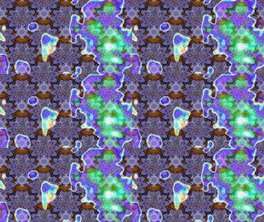 Elle boyanmış suluboya resim çizimleri, çiçekler ve bitkiler. Mor renkte çiçekler.