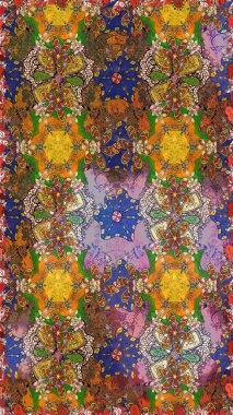 Çizim çiçek deseni duvar kağıdı, web sitesi arka planı, ambalaj kağıdı, davetiye, broşür, afiş veya web sitesi için kullanılabilir. El çizimi Raster çizimi. Karalama elementleri.