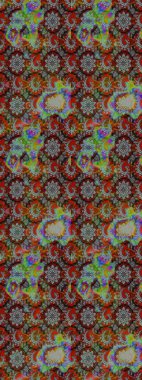 Yumuşak, bahar çiçekli arka plan. Çiçekli karalama şeklinde Raster çiçek deseni. Renkli çiçekler.