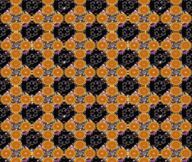 Anti-stres için soyut örnek sayfası. Siyah renklerde. Raster illüstrasyonu.