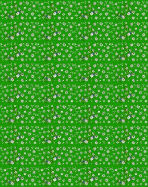 Çiçek arkaplan. Çiçek duvar kâğıdı. Yeşil renkli şirin tekstil. Renkli çizim kalıbı. Raster illüstrasyonu.