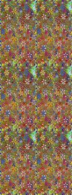 Zarif, parlak ve pürüzsüz kahverengi ve yeşil çiçek desenli tasarım. Sabıka baskıları, bebek kıyafetleri, duvar kâğıtları, paket kutuları vb..