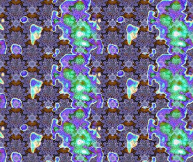 Elle boyanmış suluboya resim çizimleri, çiçekler ve bitkiler. Mor renkte çiçekler.