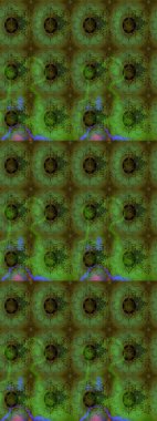 Raster illüstrasyonundaki çiçek desenli çizim. Renkli Bahar Teması eskiz kalıbı. Düz Çiçek Elementleri Tasarımı. Süslü kumaş deseni.