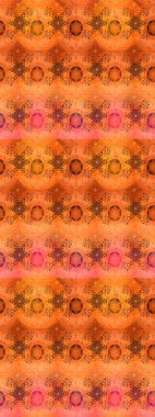 Düz Çiçek Elementleri Tasarımı. Raster illüstrasyonundaki çiçek desenli çizim. Renkli Bahar Teması eskiz kalıbı. Süslü kumaş deseni.