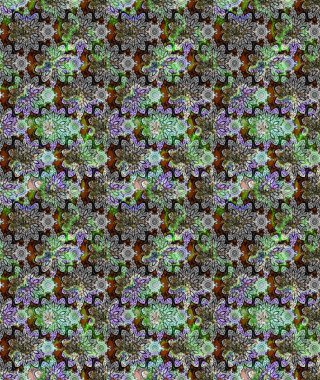 Gri renkli güzel çiçekli eskiz deseni, suluboya çiçek deseni, duvar kağıdı, kart ya da kumaş için fayanslı. Raster..