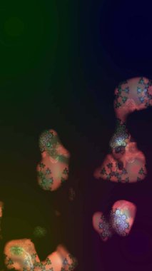 Gri renkler ve parlak çiçekler üzerine soyut çizim deseni. Küçük çiçekte hoş bir çiçek deseni var. Çiçek elementli zarif raster dokusu..