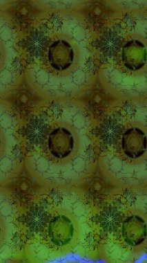 Karalama çiçekleri çizim kalıbı. Raster deseni. Yeşil el çizimi desen. Sanat, çiçek tarzına ilham verir ve arka plan bırakır.