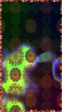 Raster dikişsiz çiçek deseni. Vadinin çiçekleri kahverengi ve gri renklerde.