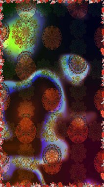 Eskiz tarzı kahverengi ve gri renklerde. Raster illüstrasyonu. El yapımı çiçek ve bitki koleksiyonu. Şirin karalama çiçekleri olan kusursuz çiçek desenleri. Raster illüstrasyonu.