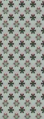 Renkli Bahar Teması eskiz kalıbı. Raster Modaya uygun kumaş deseni. Düz Çiçek Elementleri Tasarımı. Gri renkli şirin çiçek deseni.