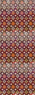 Renkli Yaz Temalı eskiz kalıbı. Güzel kumaş deseni. Raster Illustrasyon 'daki Çiçek Deseni' nin son moda çizimi. Düz Çiçek Elementleri Tasarımı.