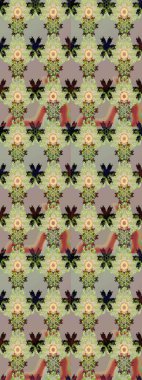 Tatil havası. Raster güzel bir çiçek deseni çizmiş. Bahar mevsimi. Nazik romantik baskı.