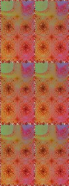 Manzaralı çiçek deseni. Sevgililer günü ve tebrik kartı konsepti için şık bir davetiye. Üst manzara, yumuşak kahverengi ve turuncu renkli. Çiçek kompozisyonu, el boyası, hassas şablon..