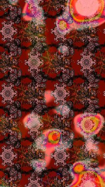 Çizim raster deseni. Çiçek arkaplan. Güzel kumaş deseni.