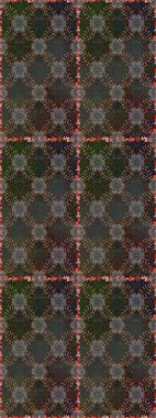 Raster dikişsiz çiçek deseni. Vadinin çiçekleri gri ve kahverengi renklerde.