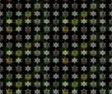 Siyah renkli çiçekler. Kumaş desenli papatya çiçekleri ayrıntıları.