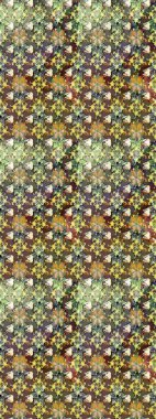 Çiçekli eskiz çizimi. Düz Çiçek Elementleri Tasarımı. Kahverengi renkli çiçekler. Renkli Yaz Teması çizim şablonu.