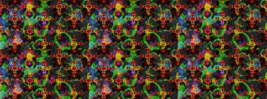 Raster Hip kumaş deseni. Eskiz Vintage Çiçek Deseni.