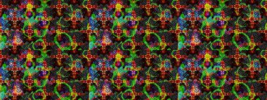 Raster Hip kumaş deseni. Eskiz Vintage Çiçek Deseni.