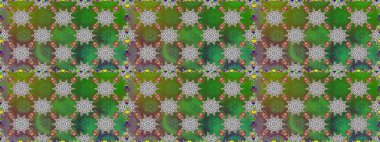 Renkli Bahar Temalı Kusursuz Arkaplan. Güzel kumaş deseni. Zentangle soyut çiçekleri. Düz Çiçek Elementleri Tasarımı. Karalama çiçeği. Raster illüstrasyonu.