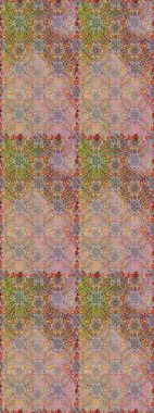 Tarafsız ve bej renklerde, çiçek siluetiyle bahar çiçekleriyle desen. Raster deseni.