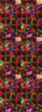 Siyah ve kahverengi renkte çiçekler. Çiçekli çizim şekli. Renkli Bahar Teması eskiz kalıbı. Düz Çiçek Elementleri Tasarımı.