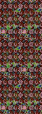 Kahverengi ve kırmızı renkte çiçekler. Düz Çiçek Elementleri Tasarımı. Çiçekli eskiz çizimi. Renkli Yaz Teması çizim şablonu.