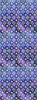 Raster Illustrasyon 'daki Çiçek Deseni' nin son moda çizimi. Renkli Yaz Temalı eskiz kalıbı. Güzel kumaş deseni. Düz Çiçek Elementleri Tasarımı.